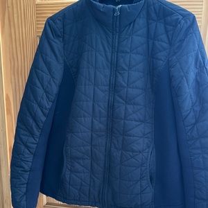 Navy Quilted Jacket